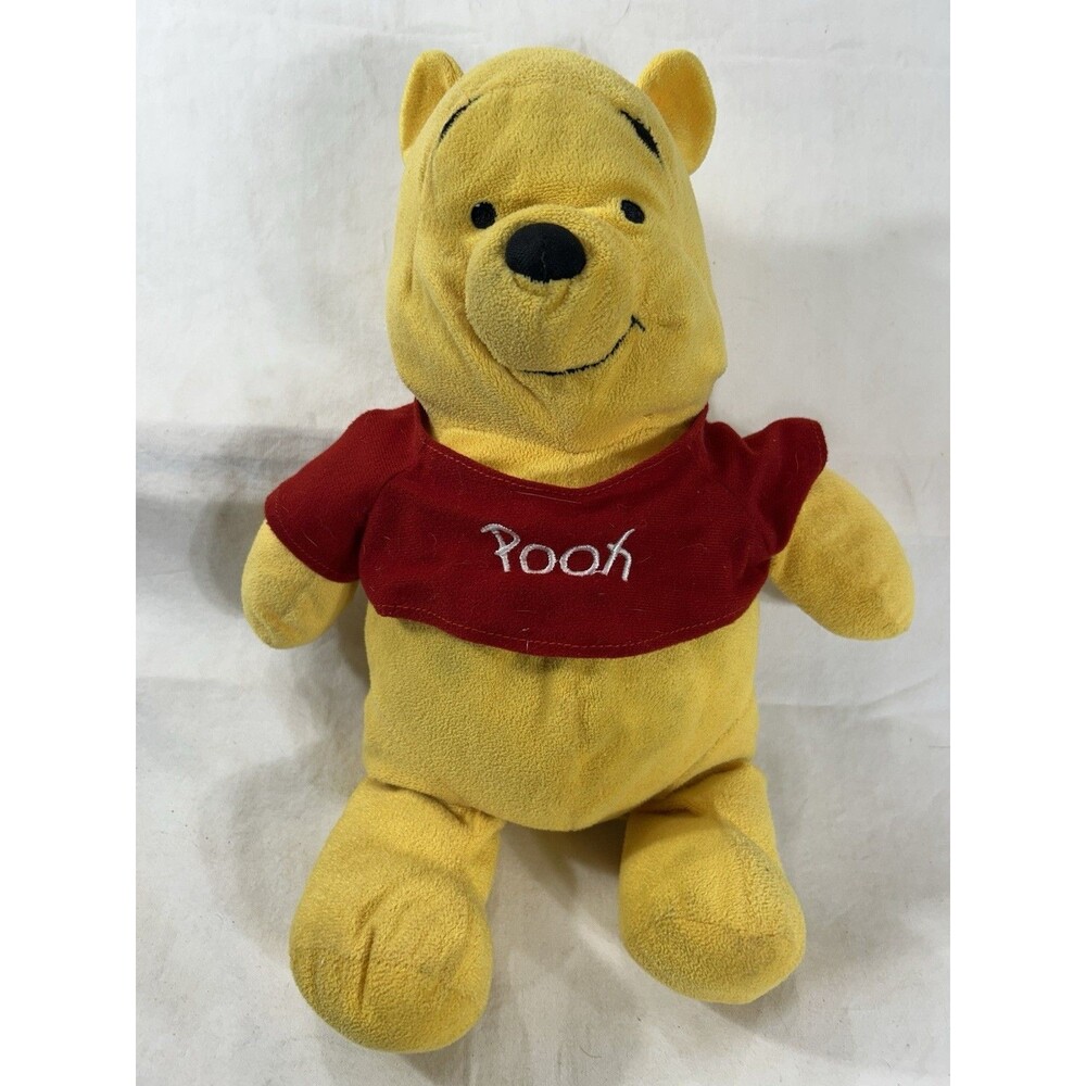 Disney Winnie the Pooh 15" Plush Stuffed Animal Red Shirt Classic Bear Well Love